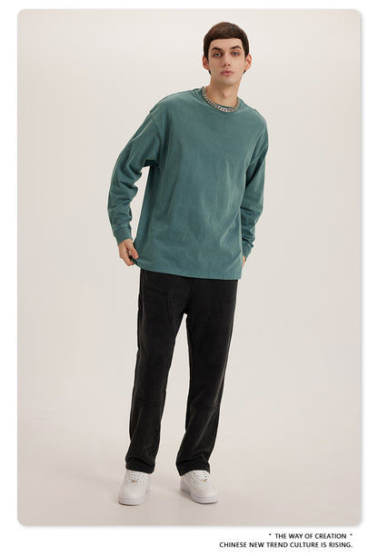 Oversize Washed Long Sleeve T-Shirt WN6052