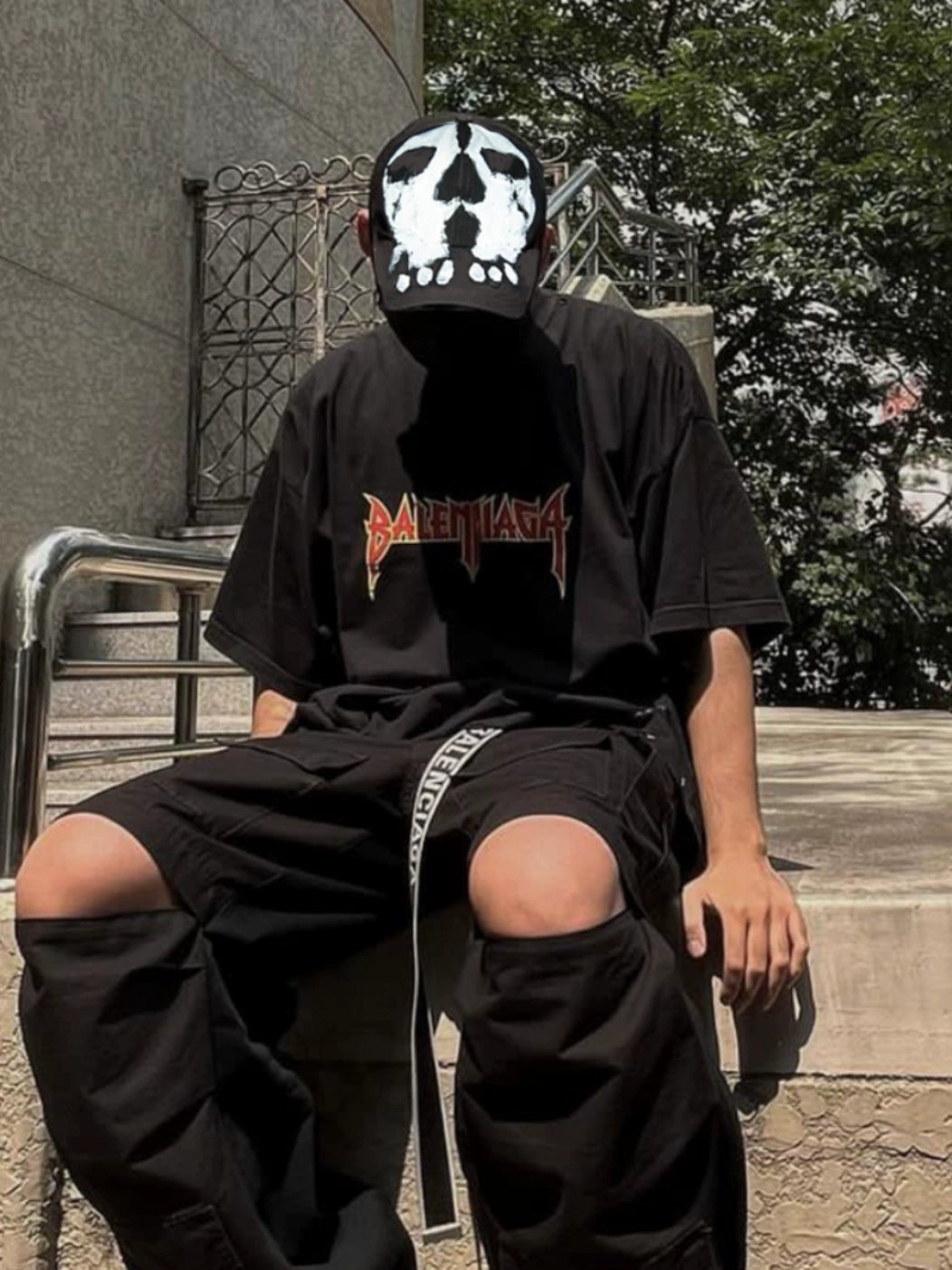 Skull Graffiti Design Cap WN21147