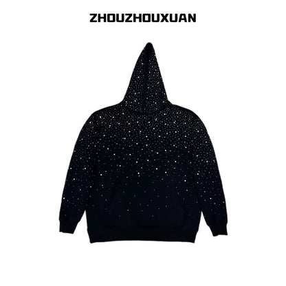 Rhinestone Starry Sky Hoodie & Long Sleeve Sweatshirt WN20720