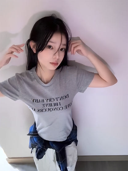 Slim Cotton Short Sleeve T-Shirt WN27158