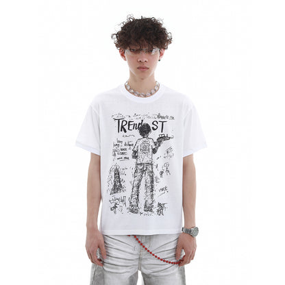 Print Breathable Short Sleeve T-Shirt WN15741