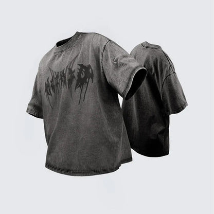 Washed Graphic Short Sleeve T-Shirt WN28020
