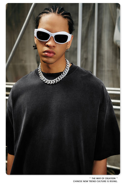 Washed Gradient Oversize Short Sleeve T-Shirt WN6070