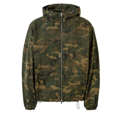 Camouflage Zipper Hooded Jacket WN8696