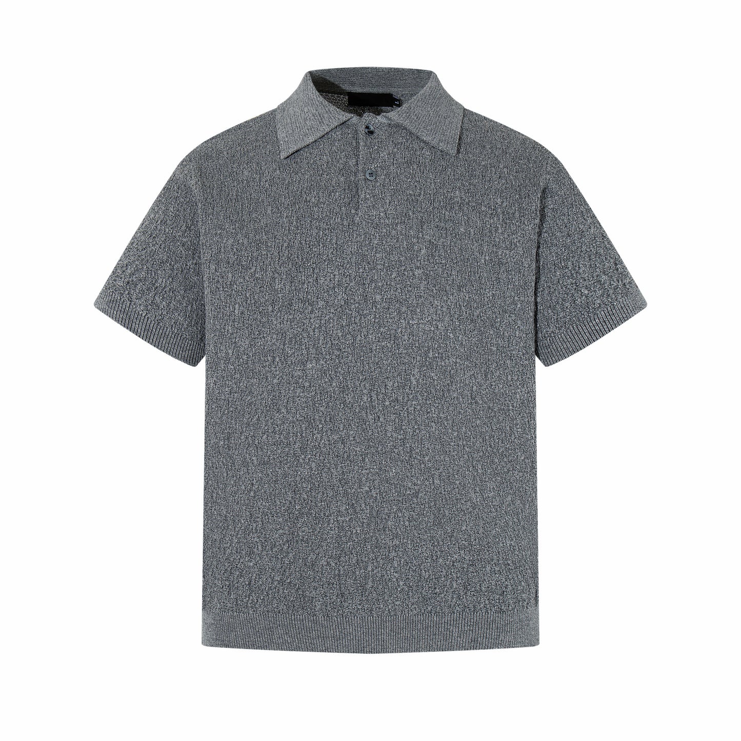 Melange Knit Polo Short Sleeve Shirt WN24488