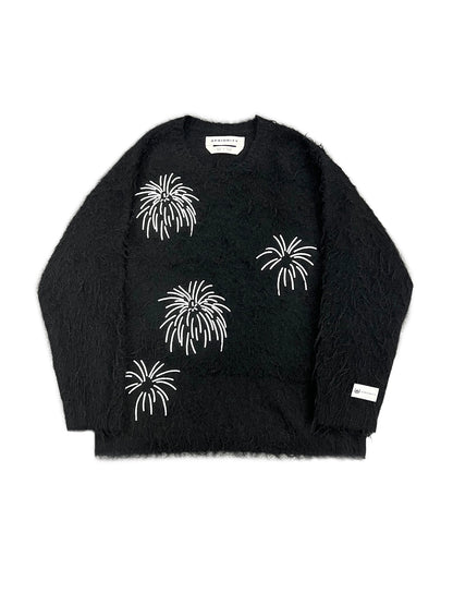 Rope Embroidery Pullover Knit Sweater WN19007