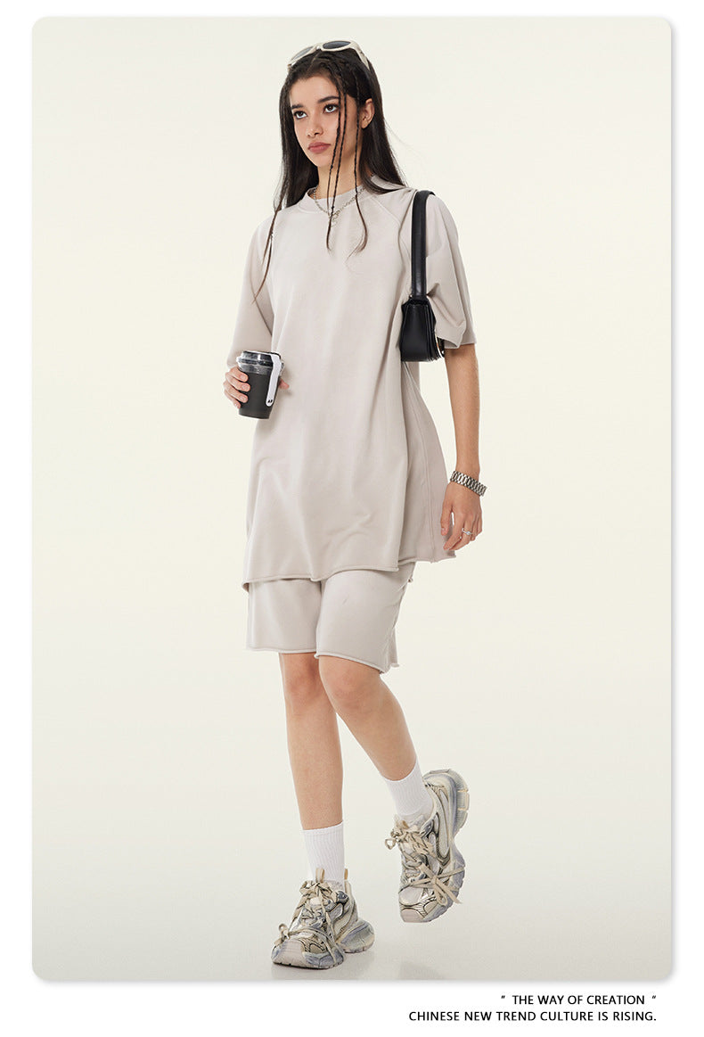 Washed Oversize Raglan-sleeve T-shirt WN6430