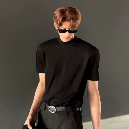 Solid Color Design Short Sleeve T-Shirt WN20056