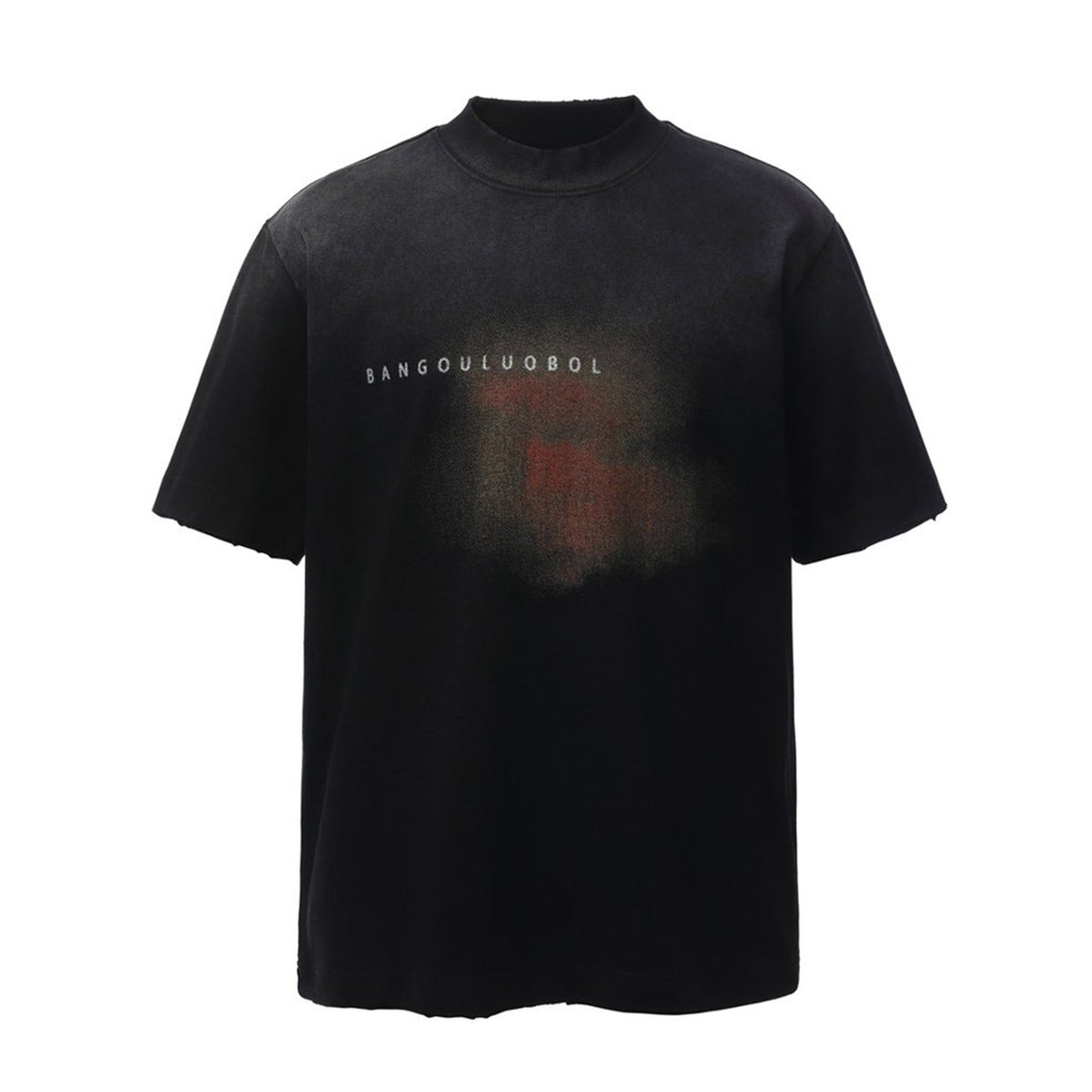 Gradient Fade Letter Print Short Sleeve T-Shirt WN26808