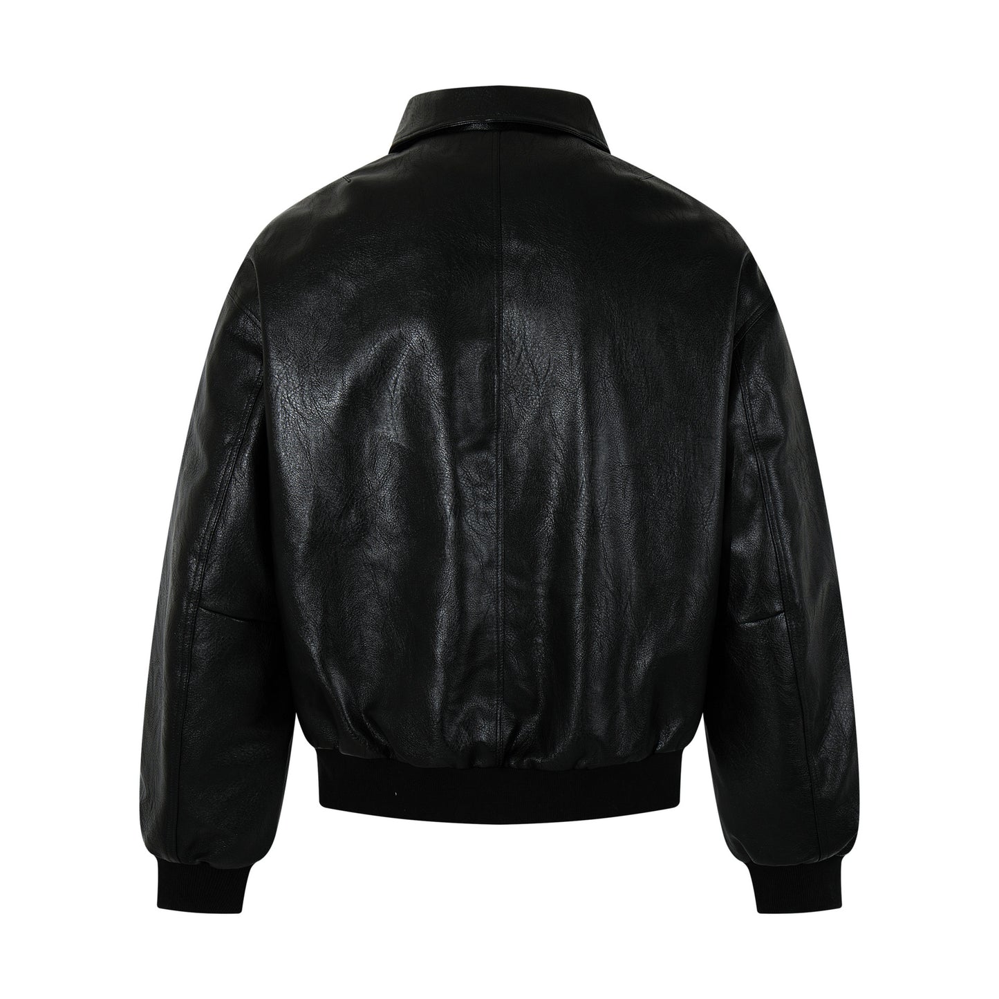 Textured PU Leather Jacket WN21902