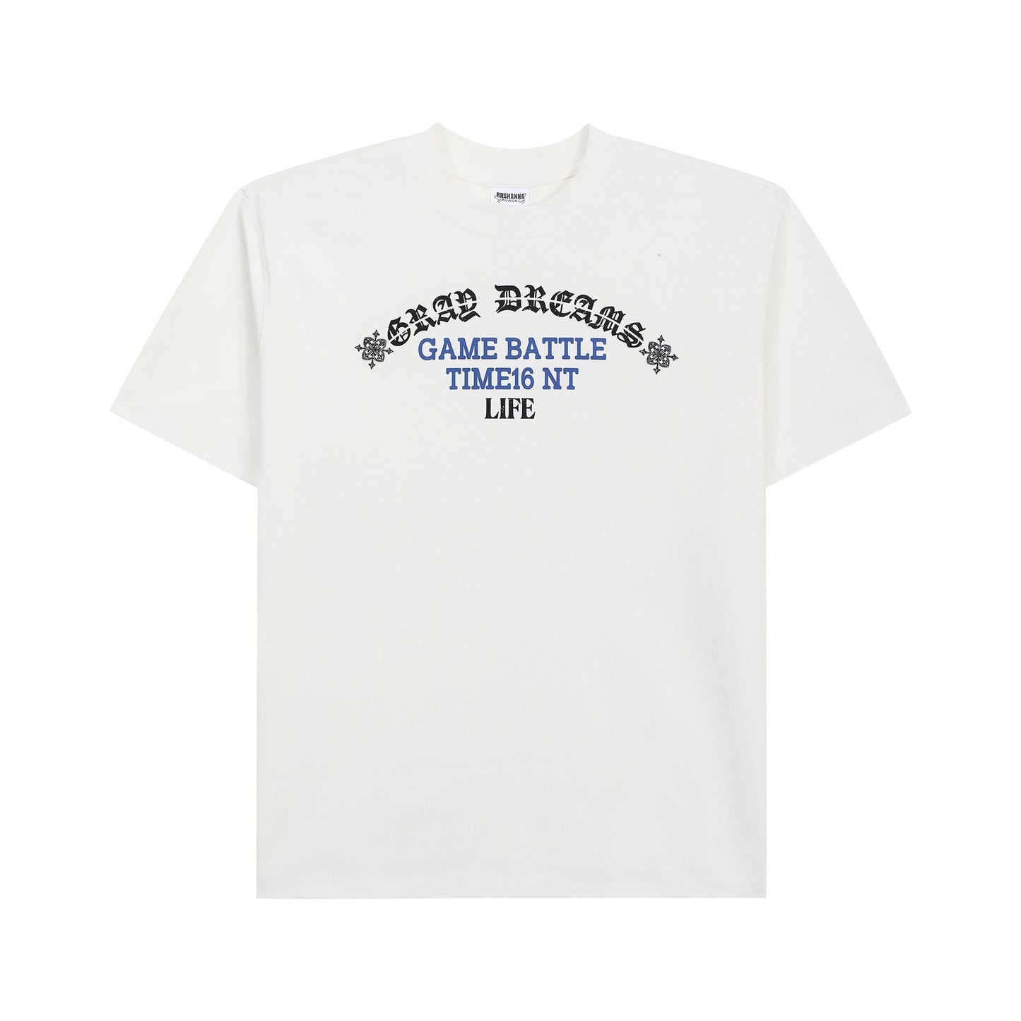 Gothic Letter Print Short Sleeve T-Shirt WN25962
