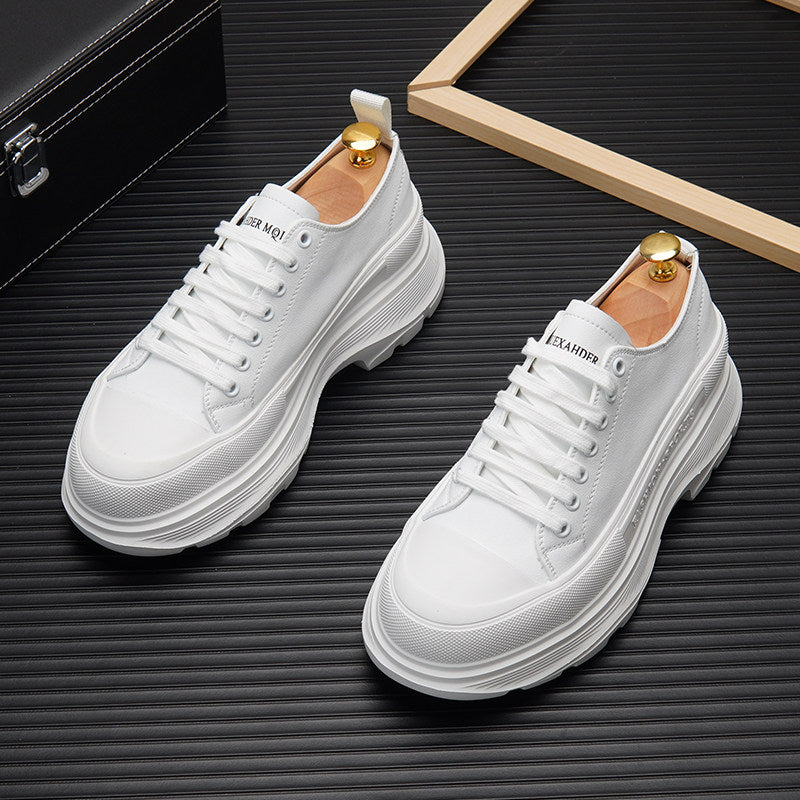 Lace Up Platform Thick Sole Sneakers WN24597