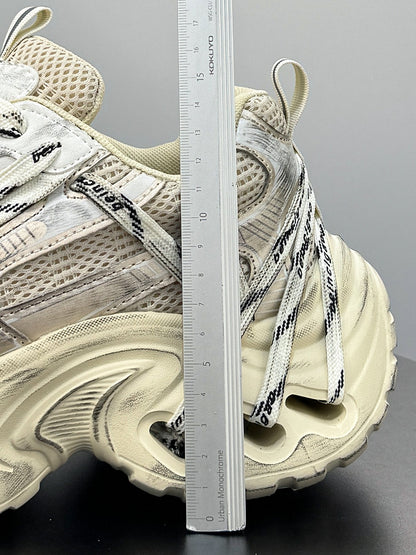 Damage Mesh Rope Lace Chunky Sole Sneakers WN24710