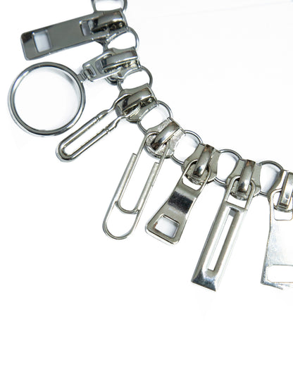 Urban Zipper Charm Necklace WN21141