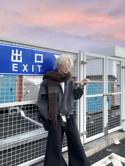 Padded Oversize Zipper Jacket WN19891