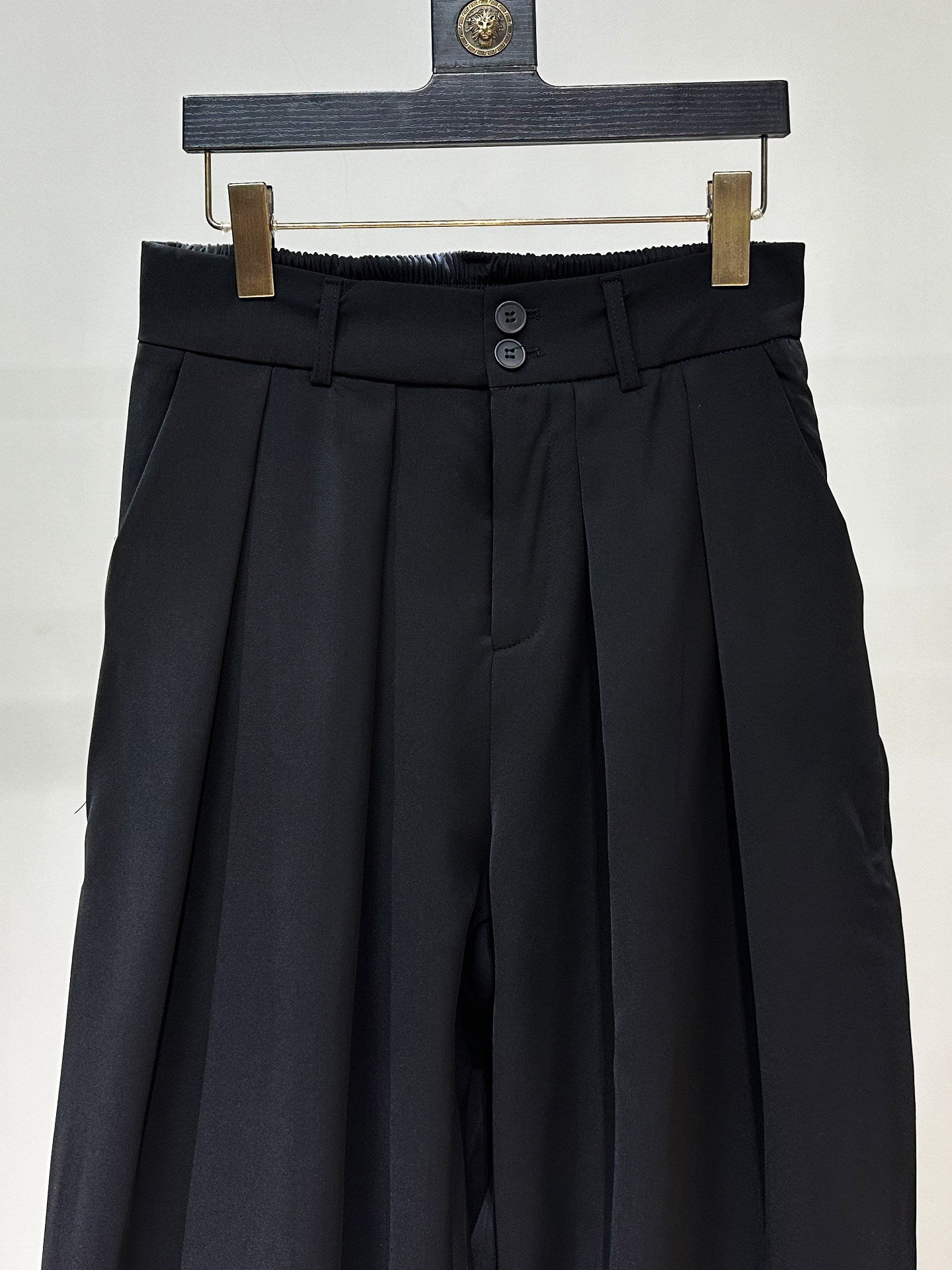 Curved Draped Wide Leg Trousers WN23885