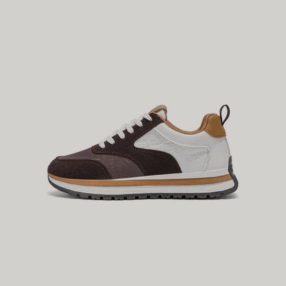 Color Block Platform Lace-Up Sneakers WN23494