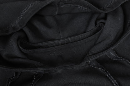 Heavyweight Washed Deconstructed Pullover Hoodie WN23059