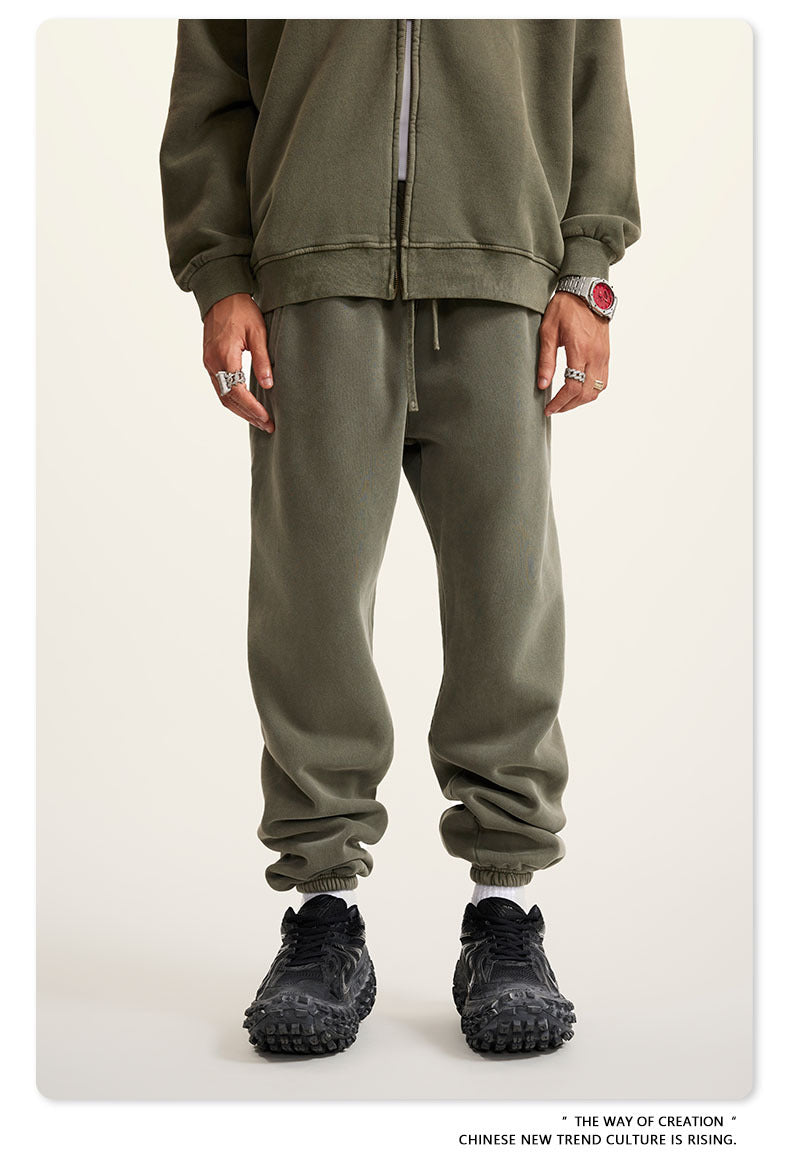 Wide-leg Washed Sweatpants WN6462