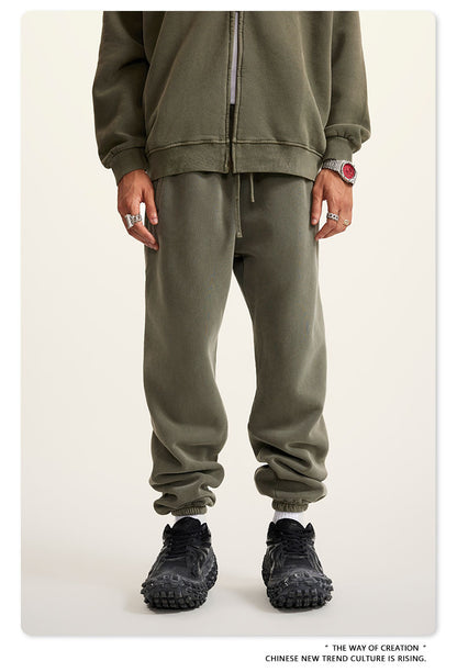 Wide-leg Washed Sweatpants WN6462