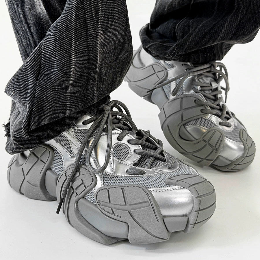 Chunky Sole Mesh Design Large Toe Shoes WN19184