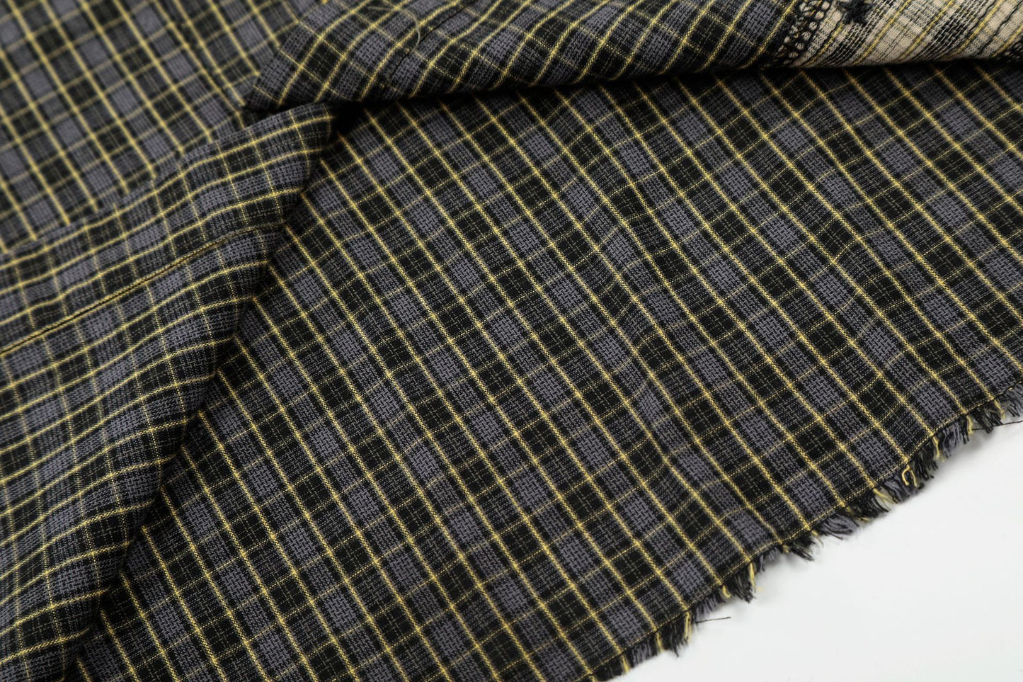 Plaid Cut Gradient Washed Short Sleeve Shirt WN25678