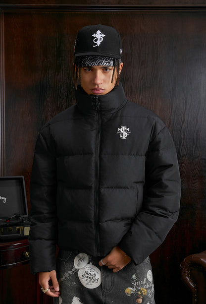 Letter Design White Duck Down Jacket WN12032