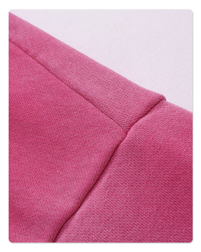 Washed Irregular Hole Water Spray Print Hoodie WN7795