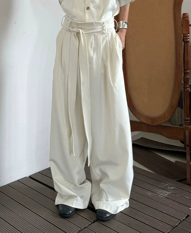 Minimalist High-Waist Wide Leg Trousers WN19965