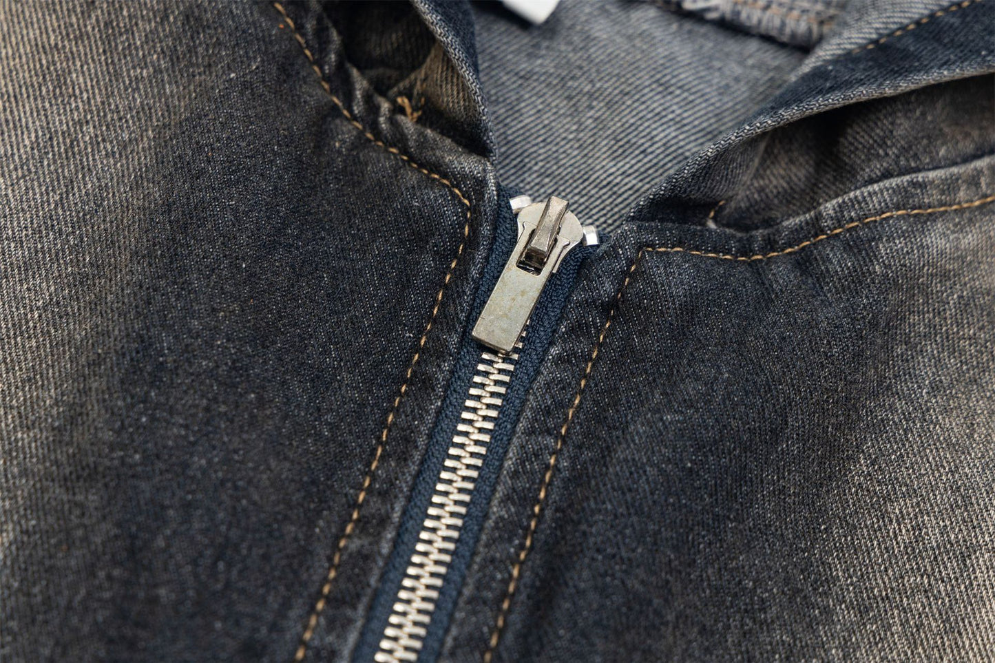 Mud Dye Washed Zip-up Hooded Jacket WN15024