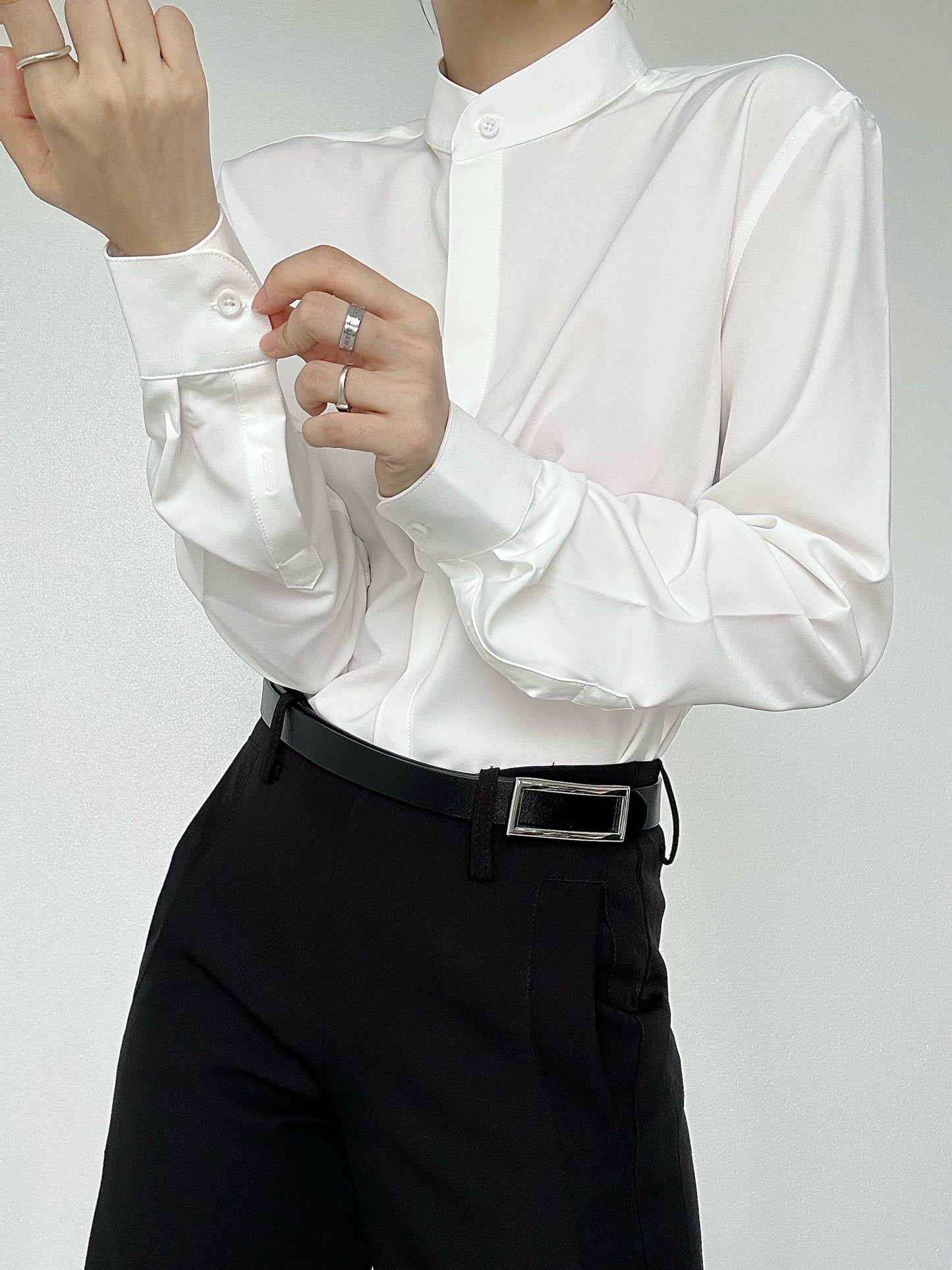 Drape Long Sleeve Shirt WN19622