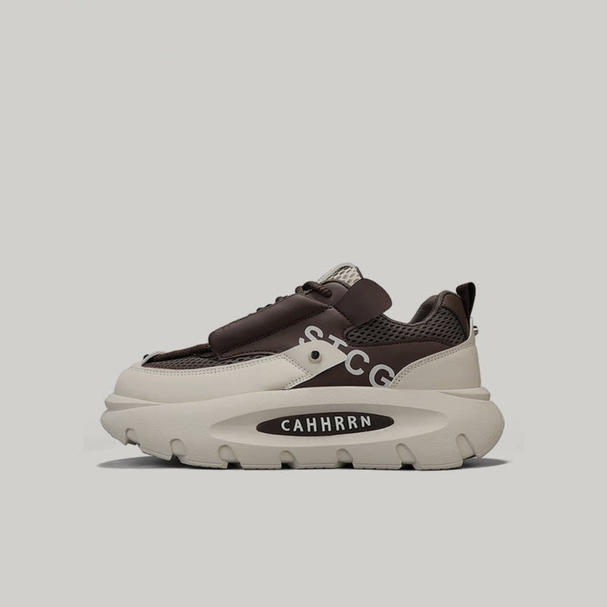 Breathable Thick Color-Block Bread Sneakers WN23382