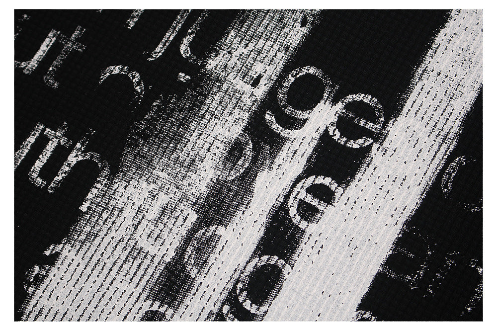 Studs Design Cross Art Print Short Sleeve T-Shirt WN26574