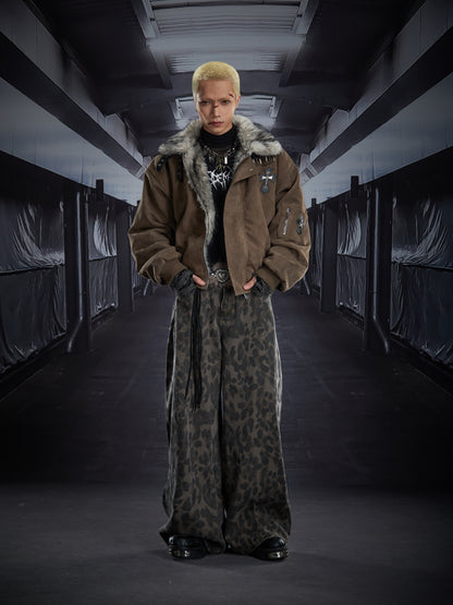 Stand Neck Belted Short Padded Jacket WN22821