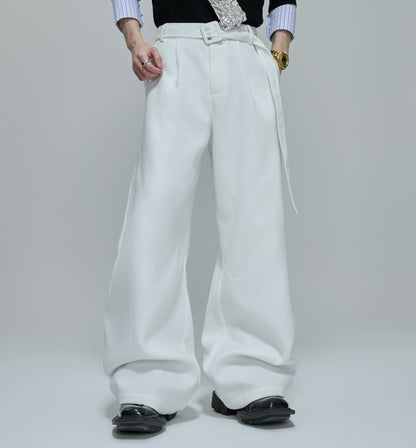 Waffle Textured Pearl Tailored Jacket & Trousers Setup WN21756