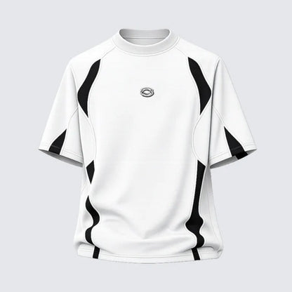 Contrast Panel Raglan Short Sleeve T-Shirt WN28077