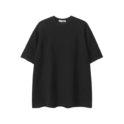 Patchwork Design Short Sleeve T-Shirt WN25640