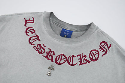 Washed Cross Logo Short Sleeve T-Shirt WN25796