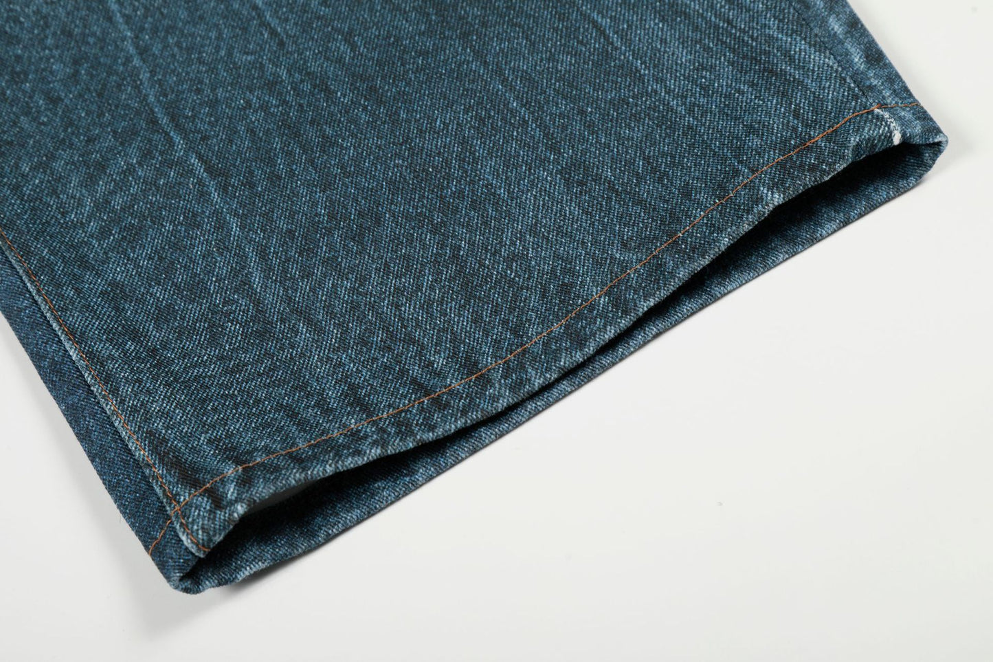 Washed 3D Print Curved Wide Leg Denim Jeans WN25920