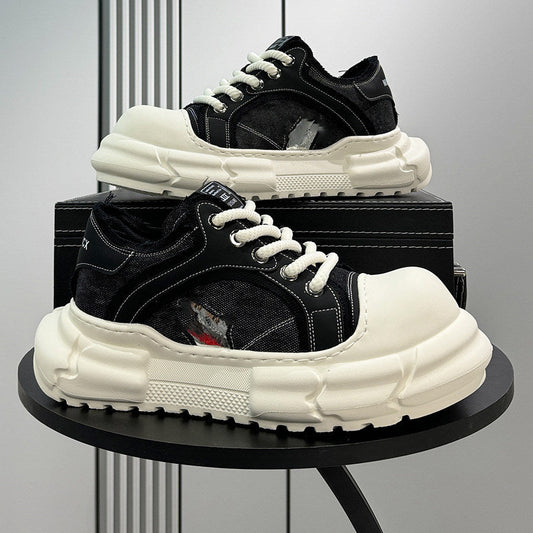 Panel Platform Chunky Sole Sneakers WN24632