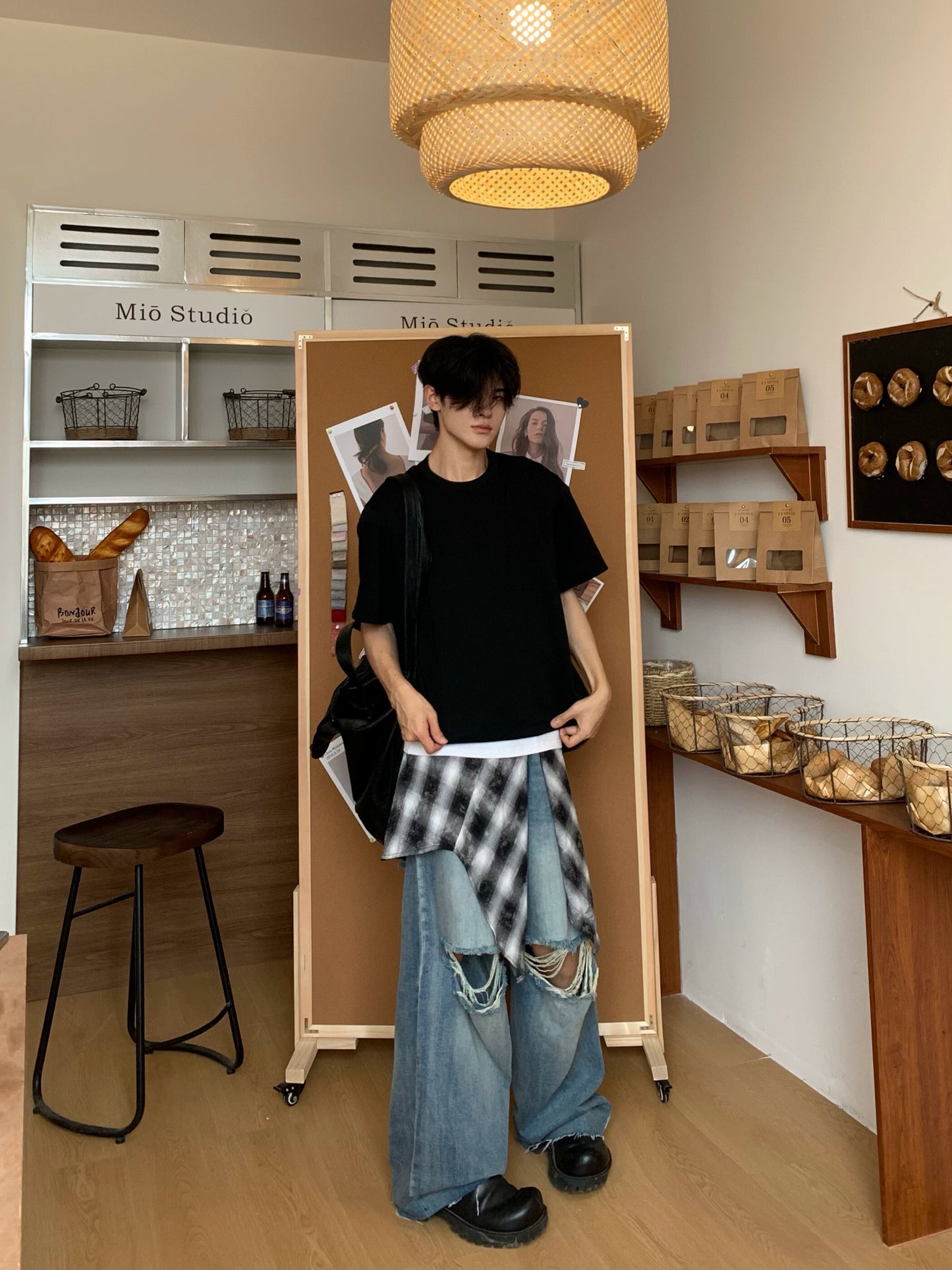 Plain Oversize Short Sleeve T-Shirt WN19809