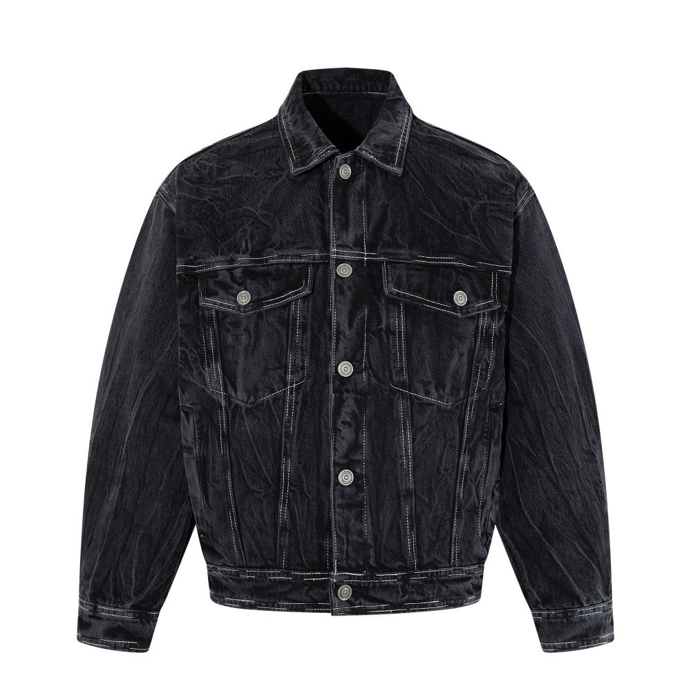 Washed Pocket Detail Denim Jacket WN27964