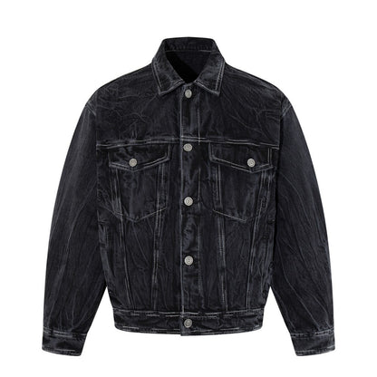 Washed Pocket Detail Denim Jacket WN27964