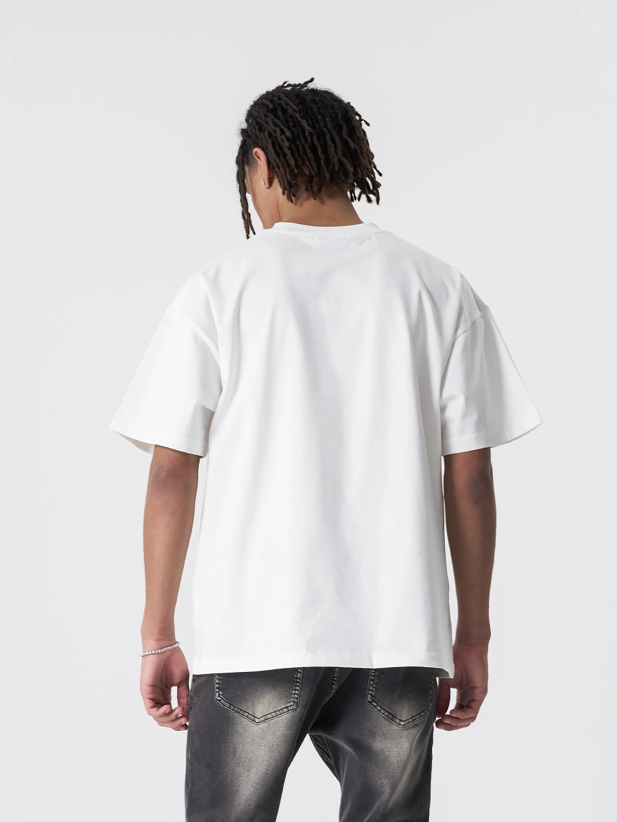 Washed Logo Print Oversize Short Sleeve T-Shirt WN17507