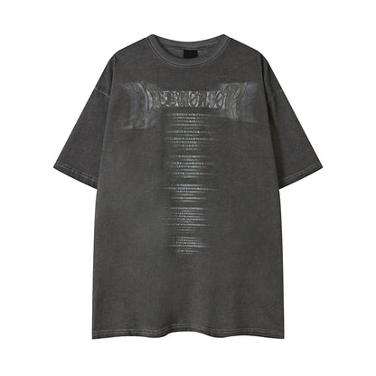 Letter Print Short Sleeve T-Shirt WN5132