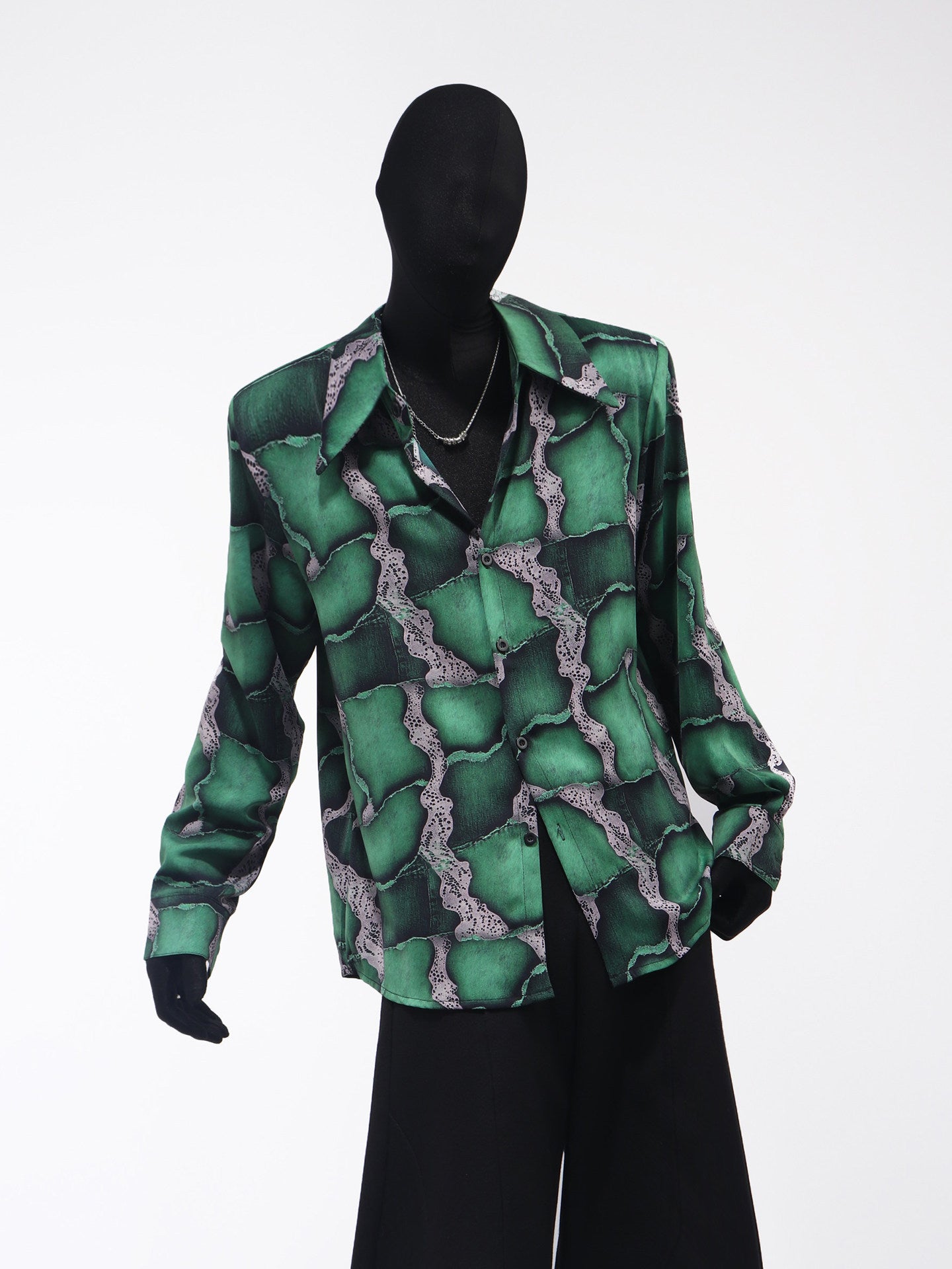 Drape Oversize Long Sleeve Shirt WN23651