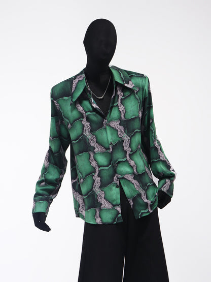 Drape Oversize Long Sleeve Shirt WN23651