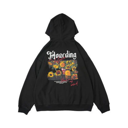 Daisy Print Heavyweight Hoodie WN12596