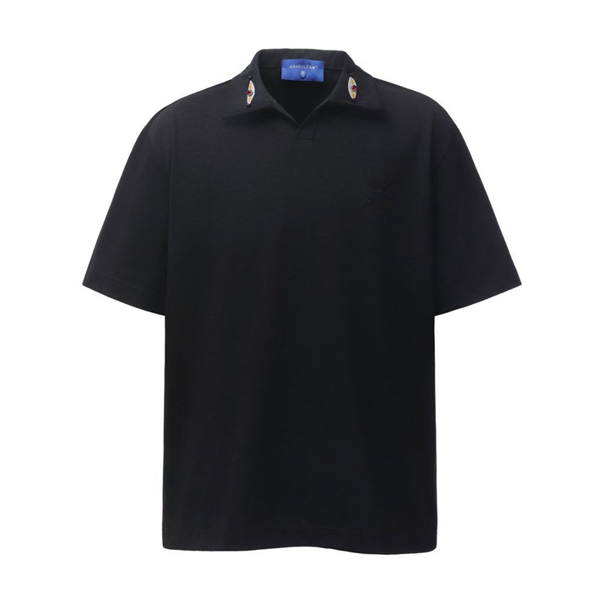 Gradient Sequin Embroidered Polo Shirt WN26802