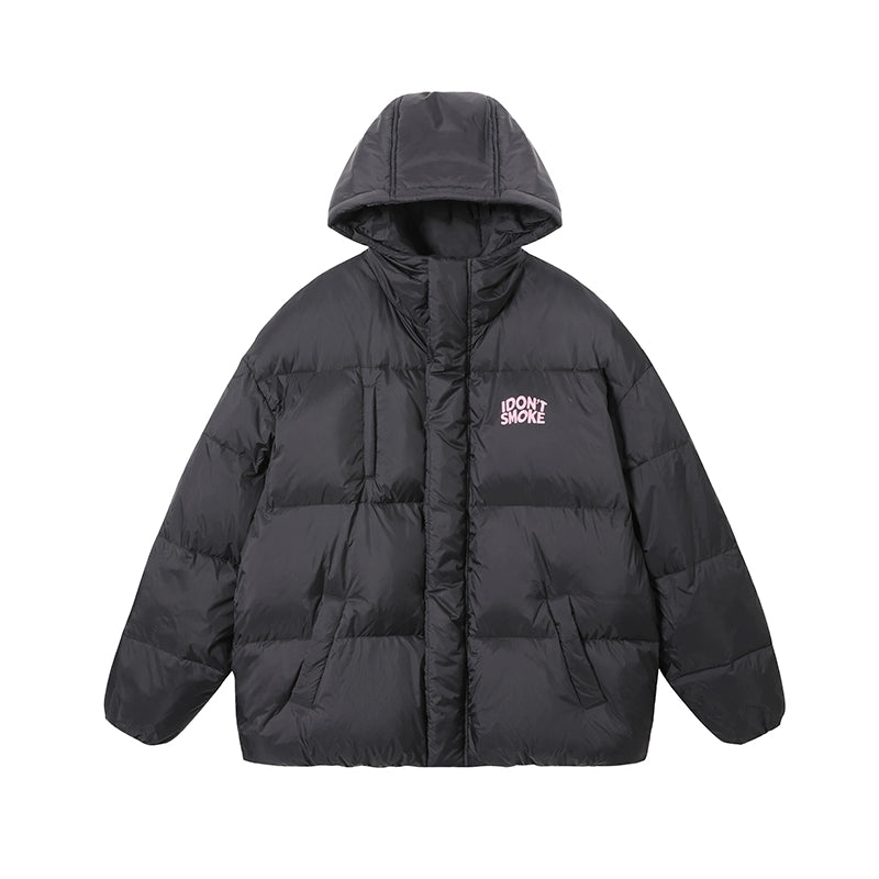 White Duck Down Mid-Length Puffer Jacket WN10151